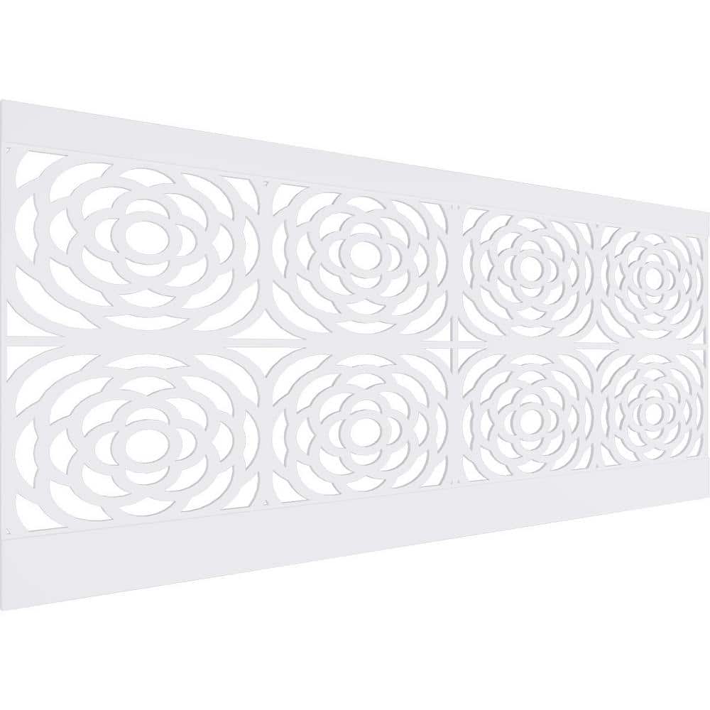 Ekena Millwork 40 in. H x 94-1/2 in. W 26.24 sq. ft. Edinburg PVC Wainscot Paneling Kit