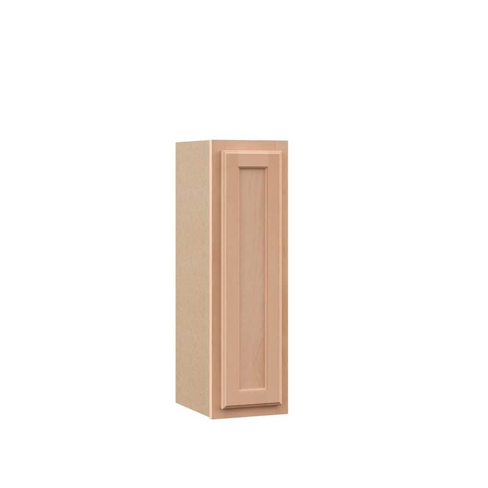 Hampton Bay Recessed Panel 9 in. W x 12 in. D x 30 in. H Assembled Wall Kitchen Cabinet in Unfinished
