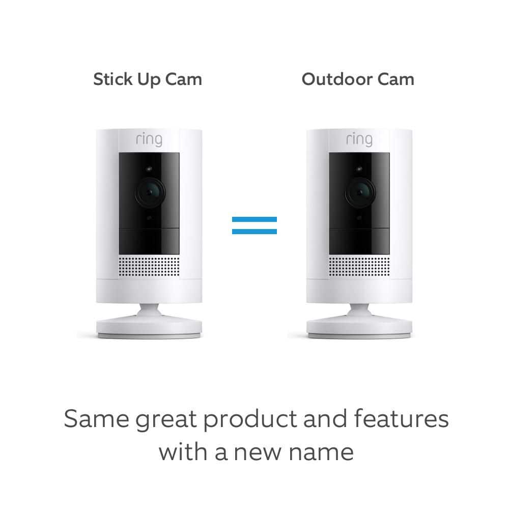 Ring Outdoor Cam (Stick Up Cam) Battery - Smart Security Camera with 2-Way Talk, Color Night Vision, Live View, White (4)