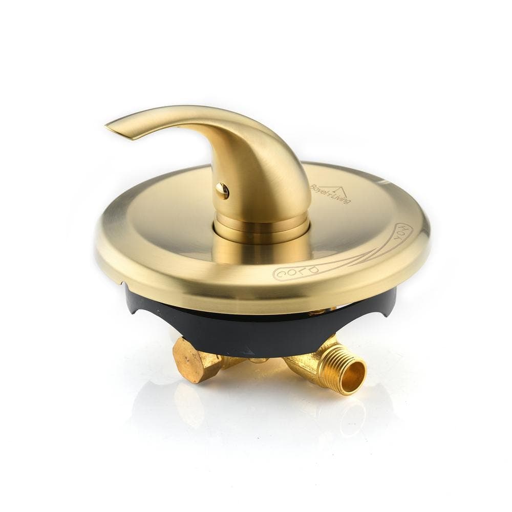 Boyel Living Single Function Pressure Balance Valve with Single Handle Trim Kit in Brushed Gold (2)