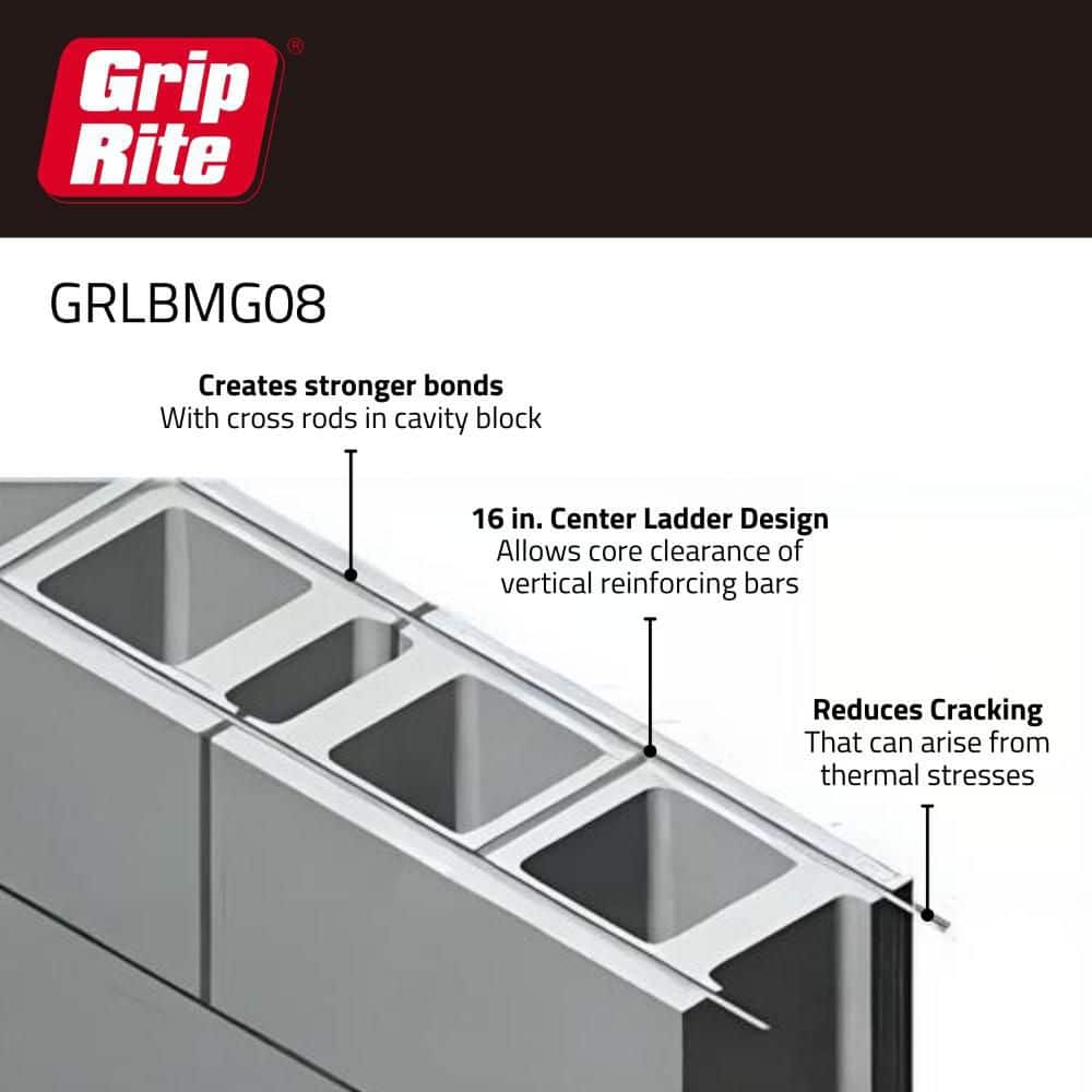 Grip-Rite 8 in. Ladder Mesh Block (2)