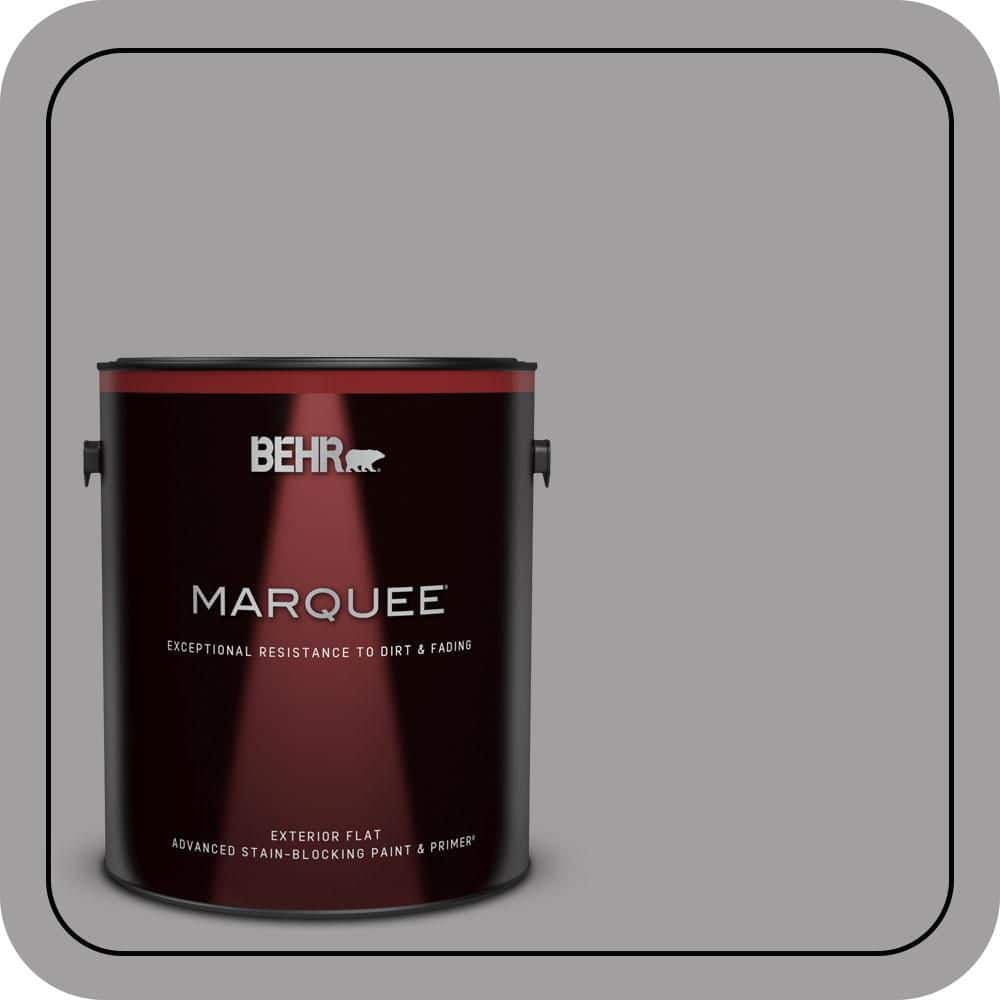 BEHR MARQUEE 1 gal. #T11-1 Grayve Yard Flat Exterior Paint & Primer