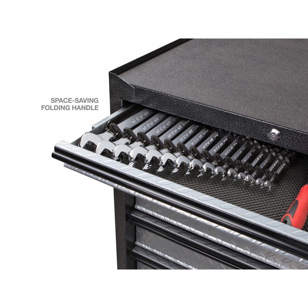TEKTON 7.5 in. 15-Tool Store-and-Go Wrench Rack Keeper in Black (3)