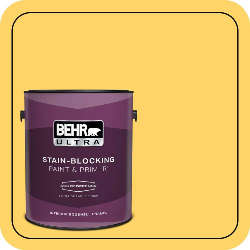 BEHR ULTRA 1 gal. #P290-5 Squash Blossom Extra Durable Eggshell Enamel Interior Paint & Primer