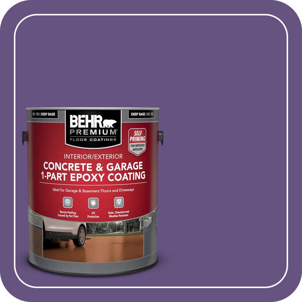 BEHR PREMIUM #HDC-MD-25 Self-Priming 1-Part Epoxy Satin Interior/Exterior Concrete and Garage Floor Paint (1)