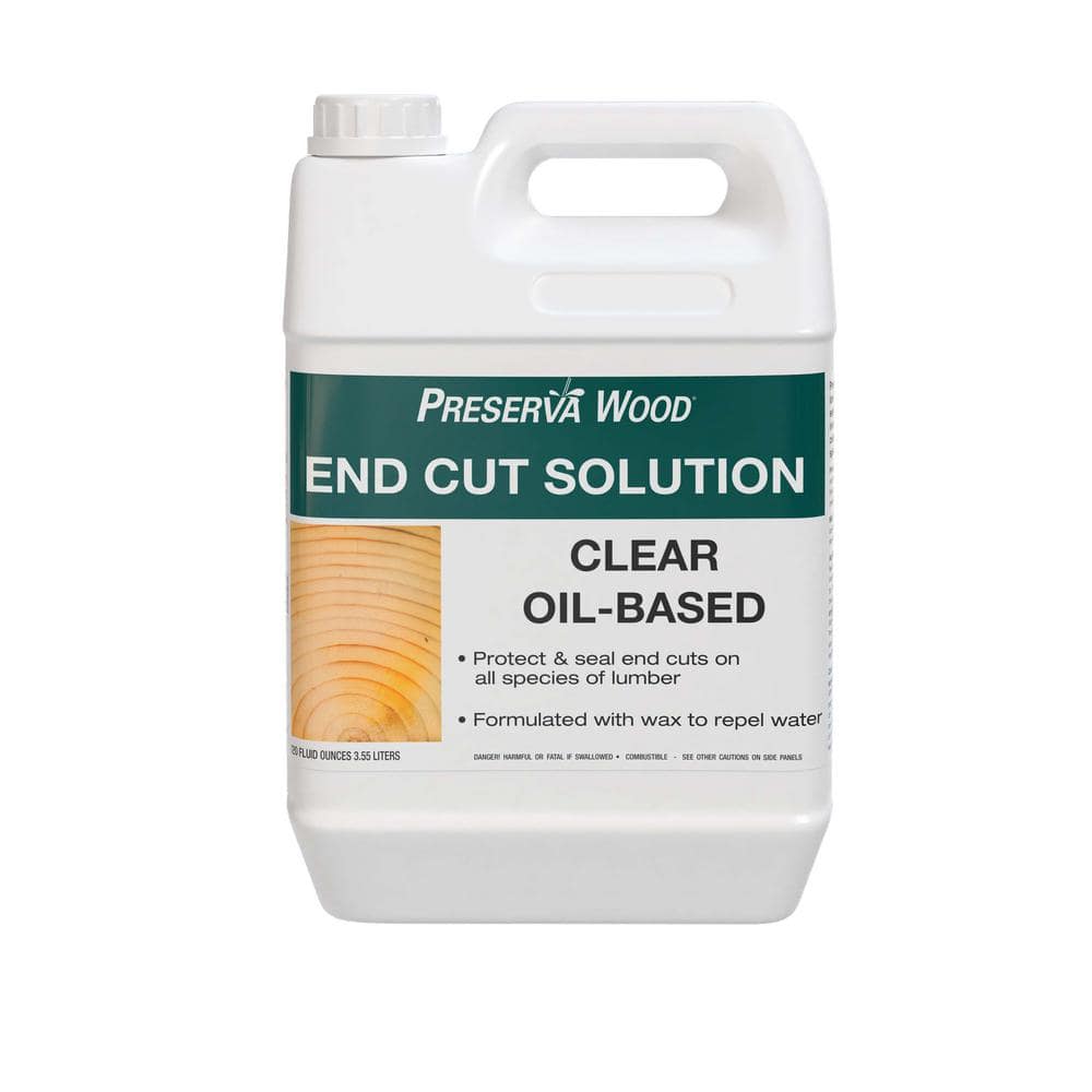 Preserva Wood 1 gal. End Cut Solution Clear Oil Based End Cut Exterior Wood Sealer