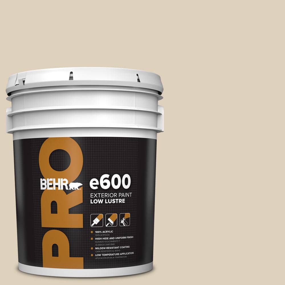 BEHR PRO 5 gal. #BWC-26 Stucco Tan Low Luster Exterior Paint