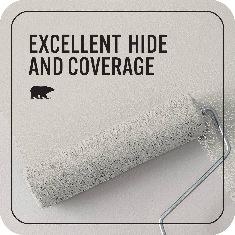 BEHR PREMIUM PLUS #PPU25-10 Soft Secret Flat EcoMix Plant-Based & Primer (2)