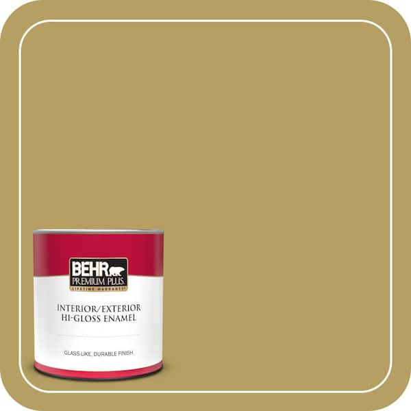 BEHR PREMIUM PLUS 1 gal. Home Decorators Collection #HDC-CL-19 Apple Wine Semi-Gloss Enamel Low Odor Interior Paint & Primer (3)