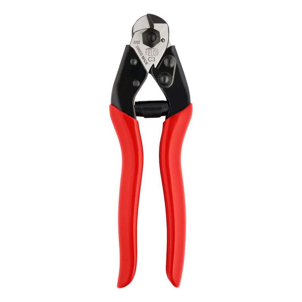 FELCO FC3 Steel Cable Cutter for Industrial Use, Cutting Pliers with Hardened Cutting Edges