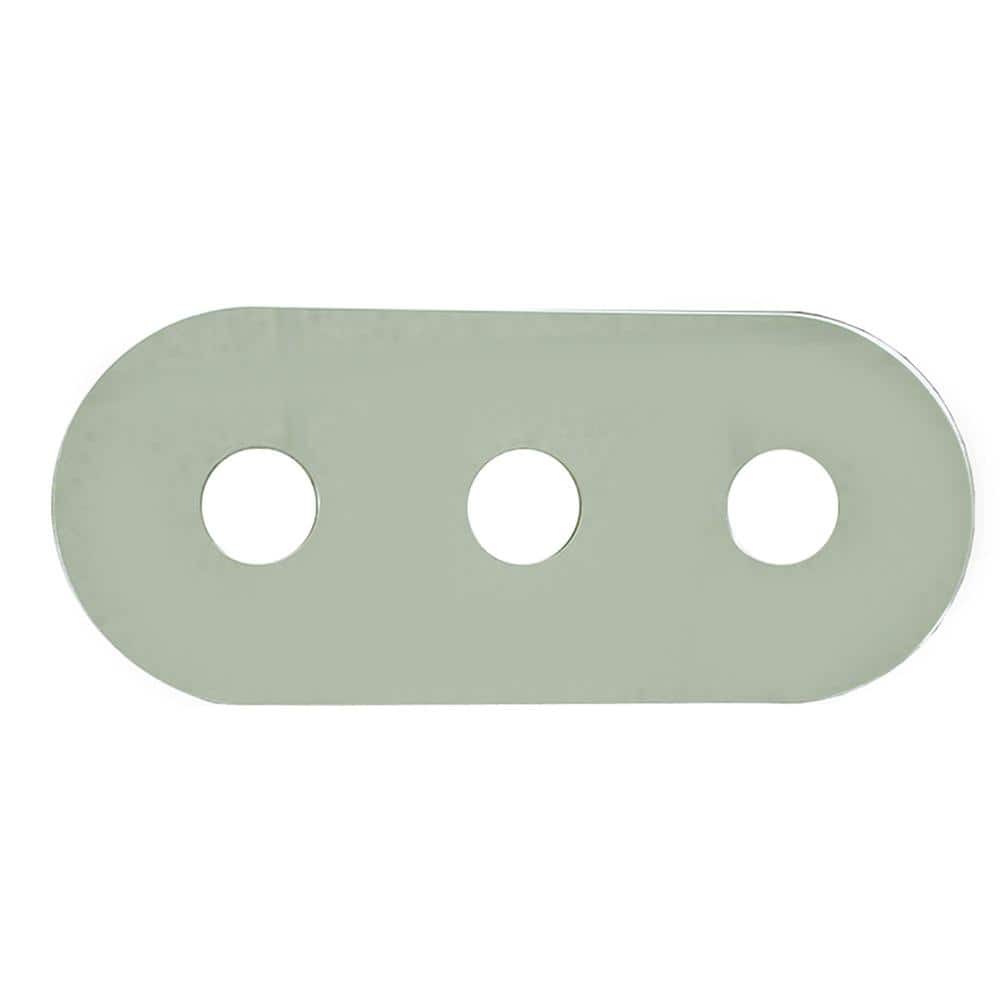 JONES STEPHENS 6 in. H x 14 in. W Mirrored Acrylic Three-Handle Tub/Shower Remodeling Cover Plate (1)