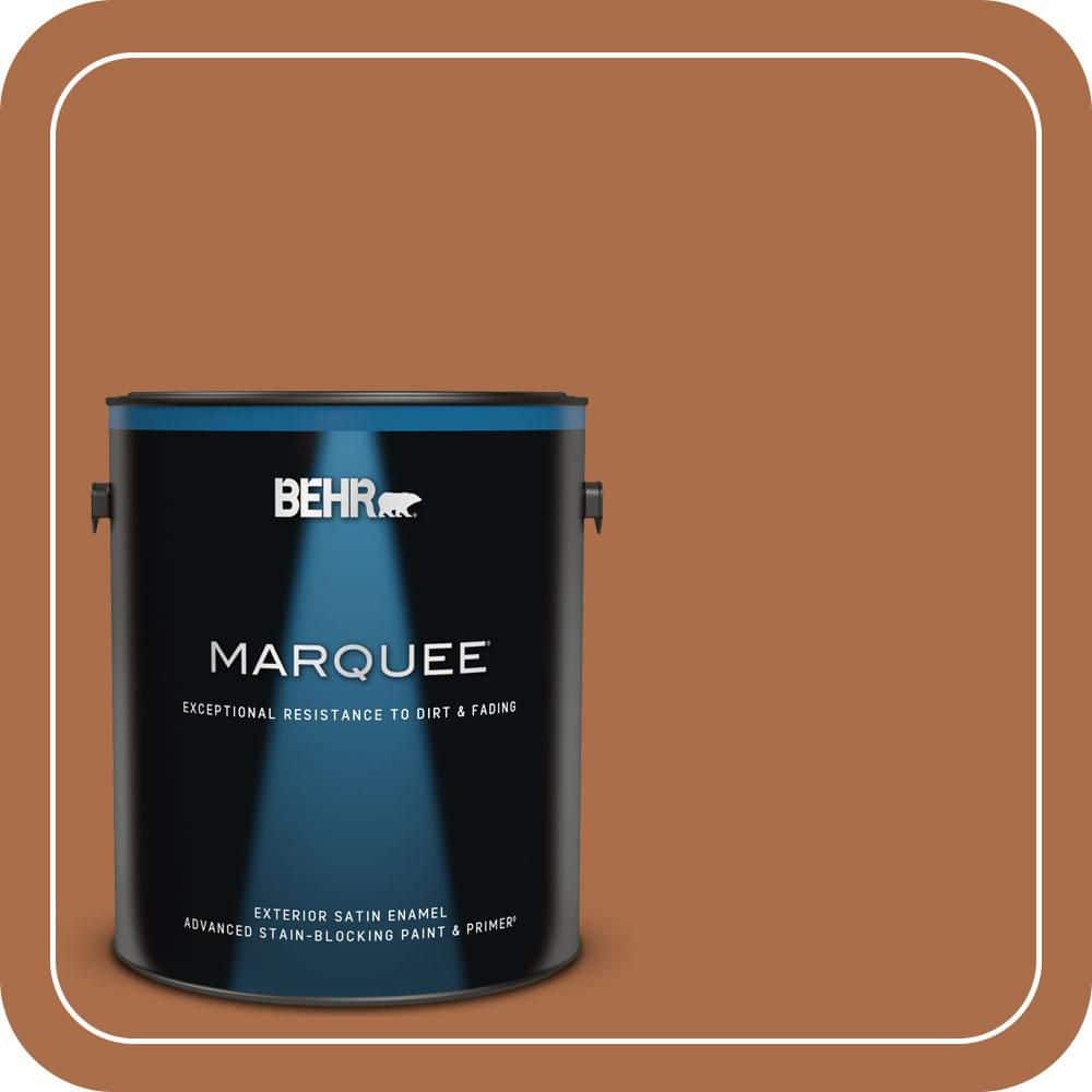 BEHR MARQUEE 1 gal. #QE-13 Smoldering Copper Satin Enamel Exterior Paint & Primer