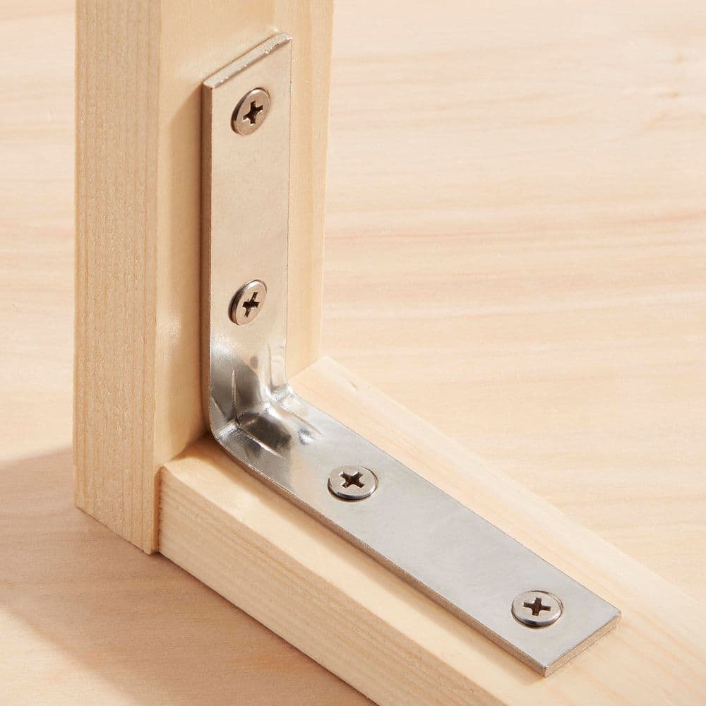 Everbilt (4-Pack) 3 in. Stainless Steel Corner Braces (3)