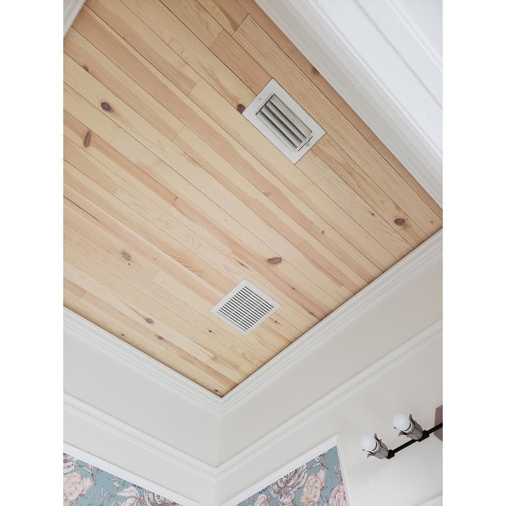 Timberchic 1/8 in. 3 in. 12-42 in. Pine Peel and Stick Wooden Decorative Wall Paneling ( sq. ft./Box) (2)