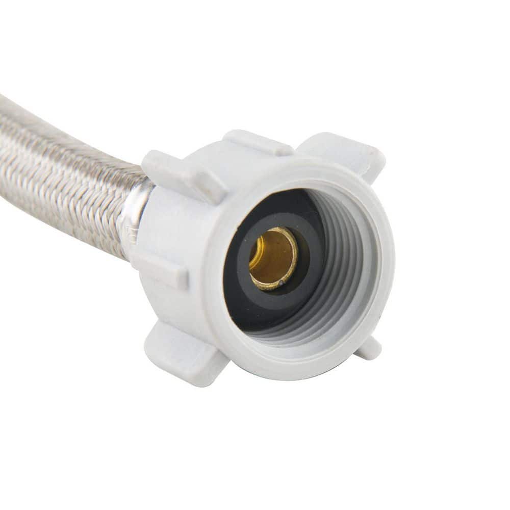 BrassCraft 1/2 in. FIP x 7/8 in. Ballcock Nut x 16 in. Braided Polymer Toilet Supply Line (4)