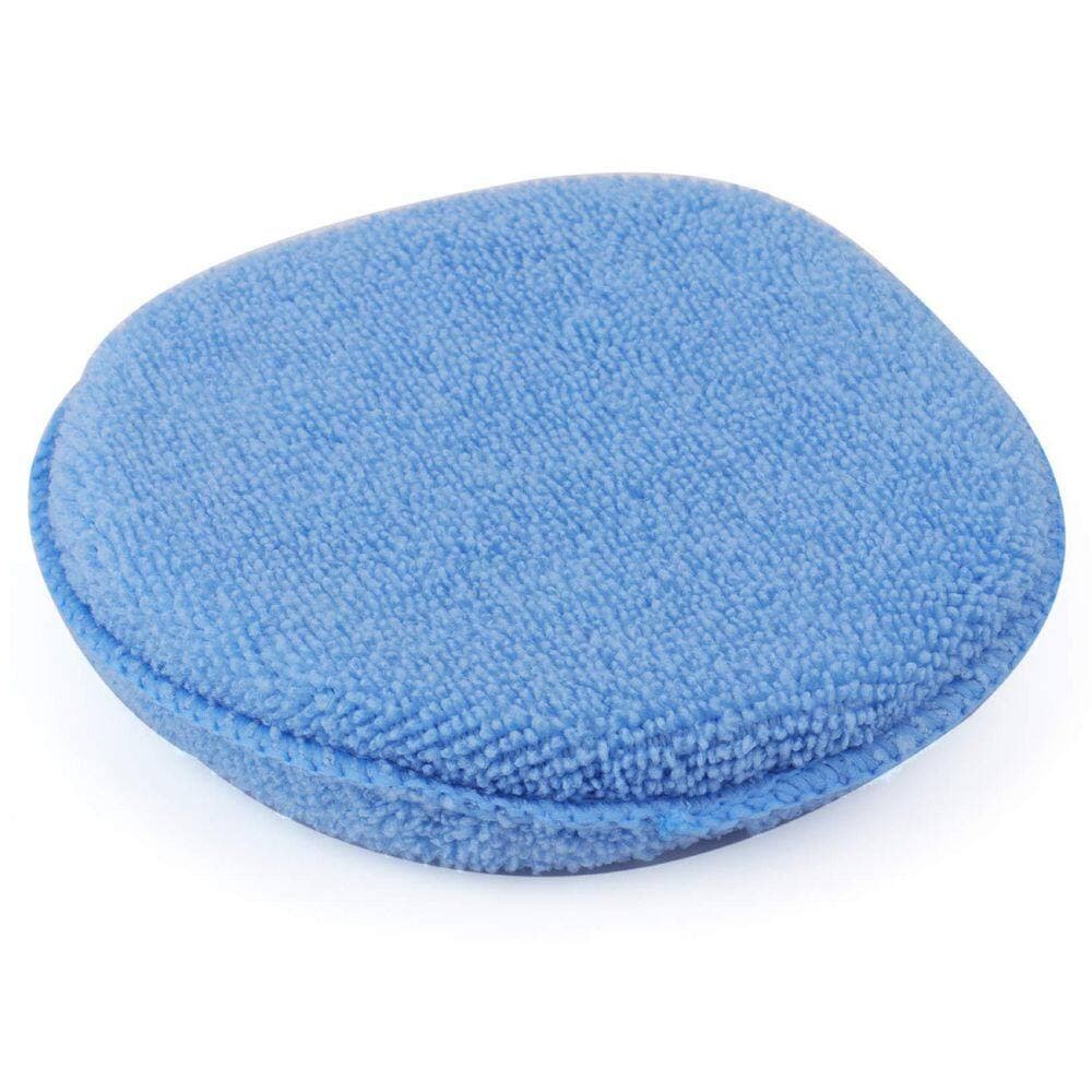 LAIFUCAM 5 Inch Microfiber Foam Applicator Pads with Double Stitched Edges for Car Waxing and Polishing 20-Pack (3)