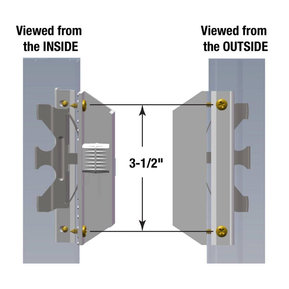 Prime-Line Black, Screen Door Latch and Pull (3)