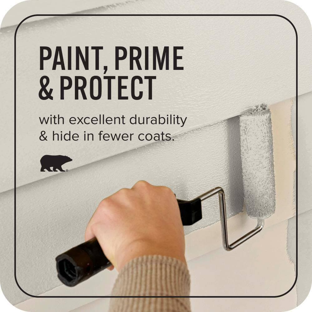 BEHR ULTRA 1 qt. #N320-2 Toasty Gray Satin Enamel Exterior Paint & Primer (3)