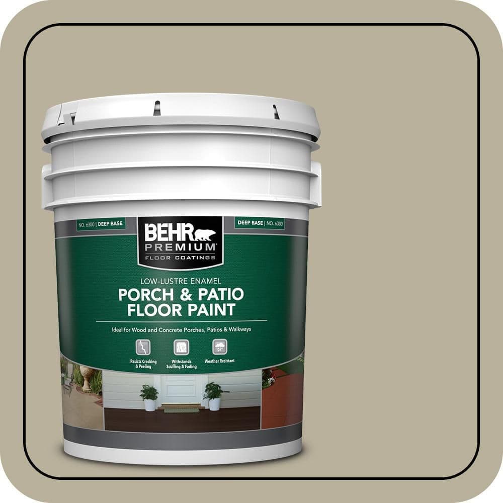 BEHR PREMIUM #N340-3 Low-Lustre Enamel Interior/Exterior Porch and Patio Floor Paint (1)