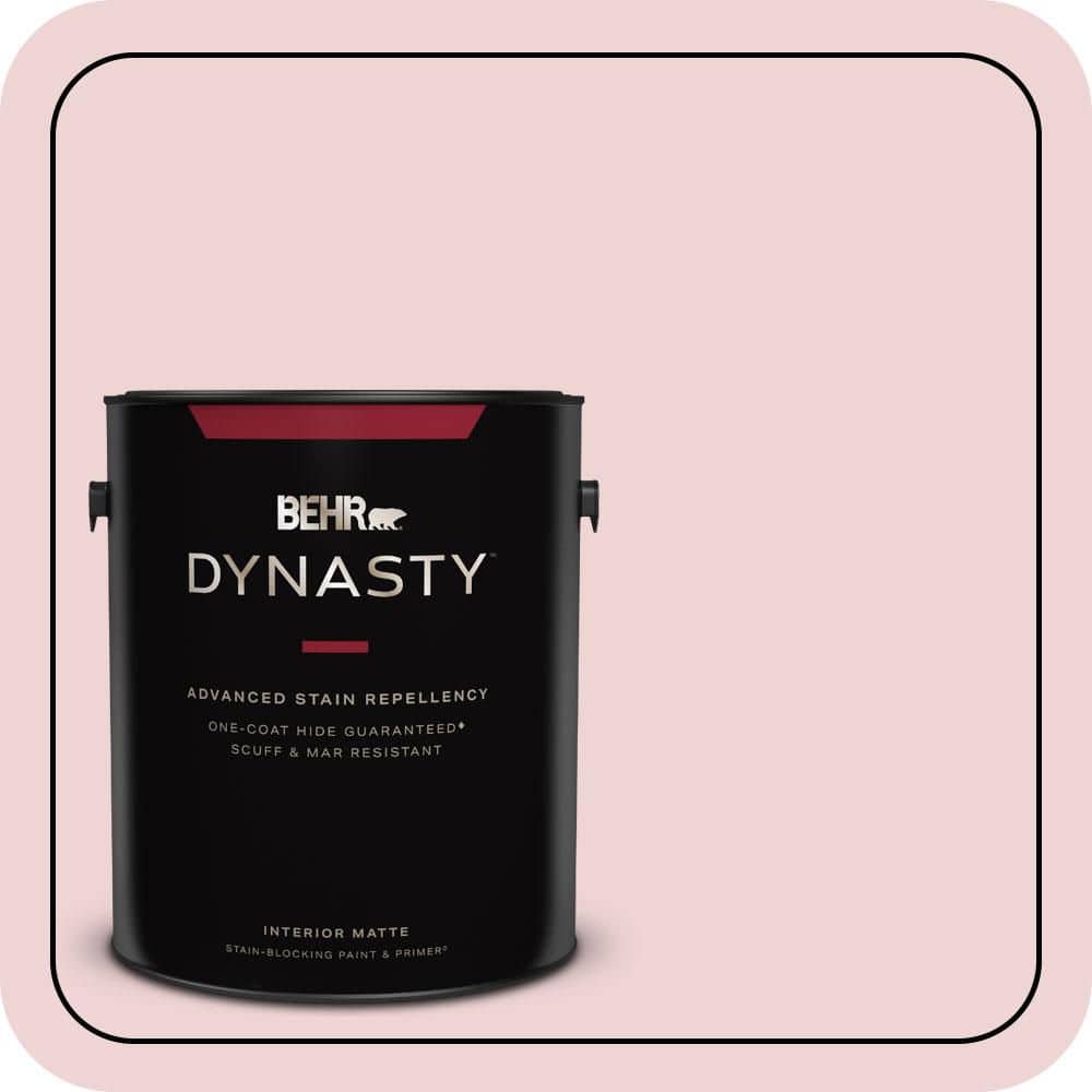 BEHR DYNASTY 1 gal. #S140-1 Radiant Rose Matte Interior Stain-Blocking Paint & Primer
