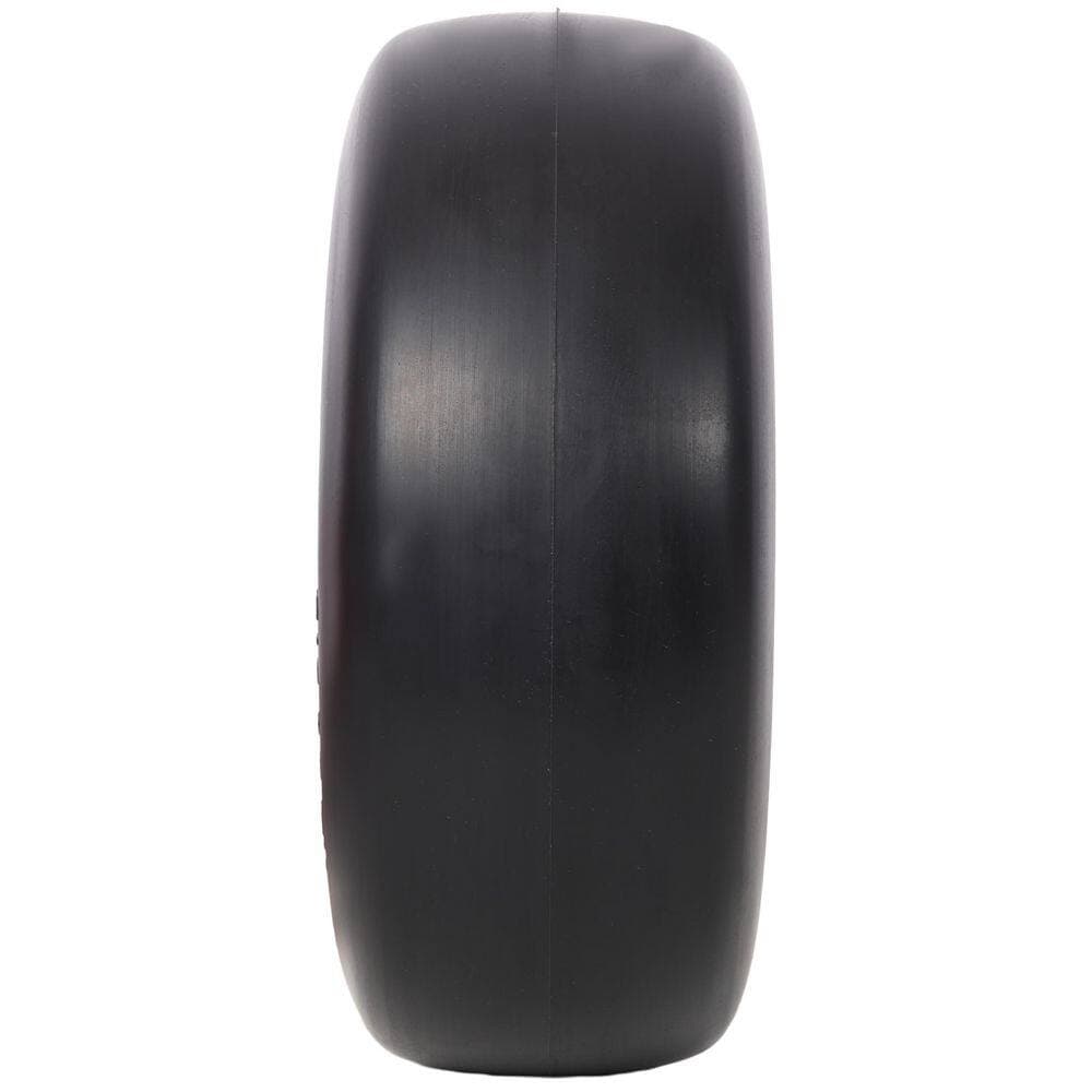 maocao hoom 2-Piece 13 x 5.00-6in. Flat Free Lawn Mower Tires Zero Turn Mower Replacement Solid Tire 3/4in. Bearing 3in. Central Hub (3)
