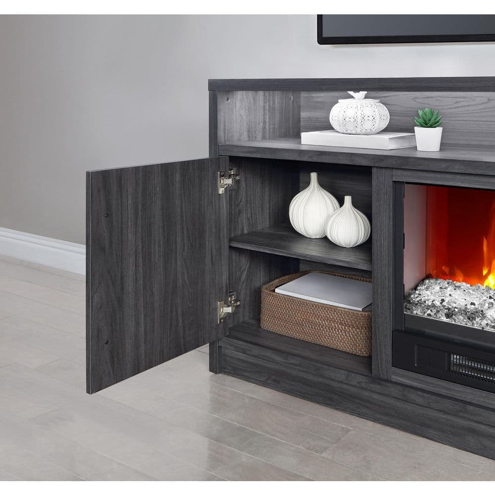 Whalen 65 in. Fireplace Console-Dark and Medium Charcoal Birch Grain (3)
