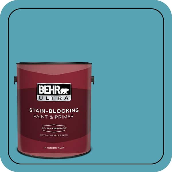 BEHR PREMIUM PLUS #M470-5 Explorer Blue Enamel Low Odor & Primer (3)