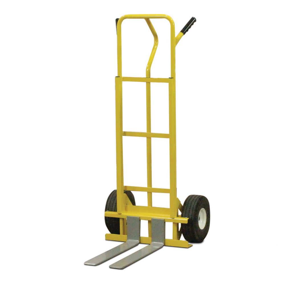 SNAP-LOC 600 lbs. Capacity All-Terrain 4 Wheel E-Track Hand Truck Cart, Oversized Closed Cell Airless Rubber Wheels (1)