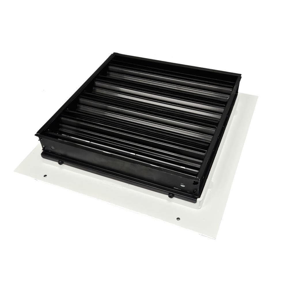 SteelCrest Vogue 10 in. x 10 in. White/Powder Coat, Wall or Ceiling Supply Vent, with Mounting Holes (2)