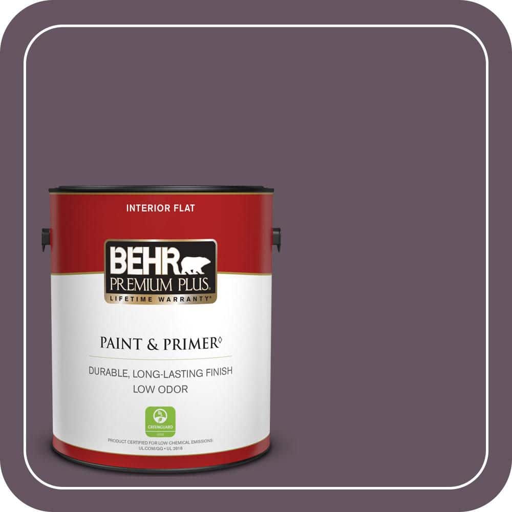 BEHR PREMIUM PLUS 1 gal. #690F-7 Indulgent Flat Low Odor Interior Paint & Primer
