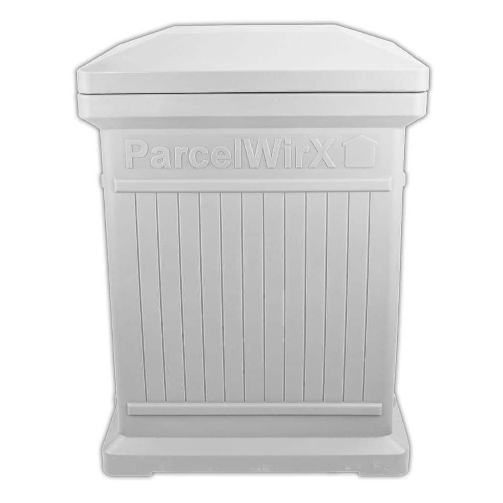 RTS Home Accents ParcelWirx Slate Gray Vertical Package Delivery Box