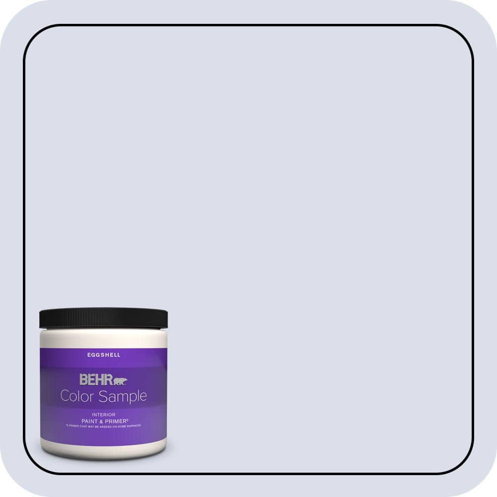 BEHR PREMIUM PLUS 8 oz. #620C-1 Winter Ice Eggshell Enamel Interior Paint & Primer Color Sample (1)