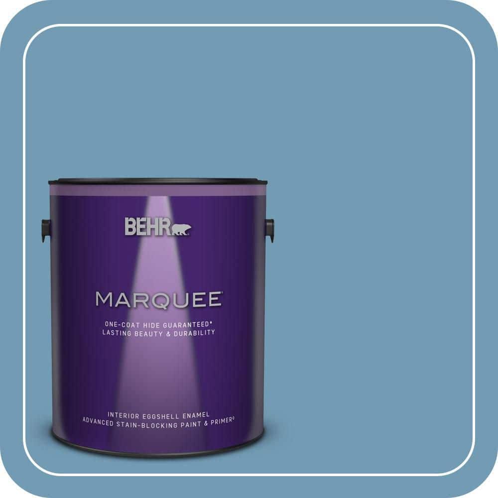 BEHR MARQUEE 1 gal. #560D-5 Ocean View Eggshell Enamel Interior Paint & Primer