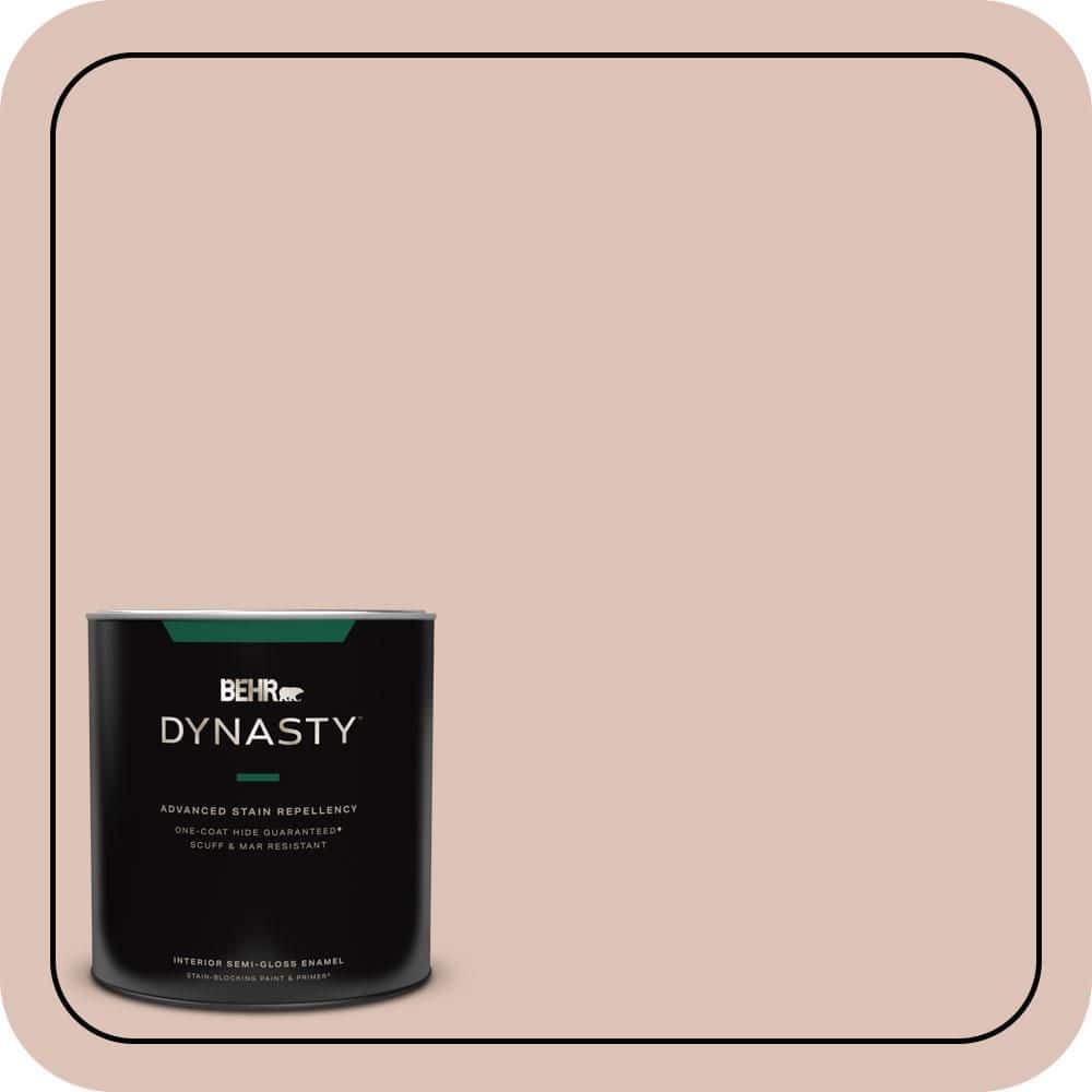 BEHR DYNASTY 1 qt. #PPU2-07 Coral Stone Semi-Gloss Enamel Interior Stain-Blocking Paint and Primer