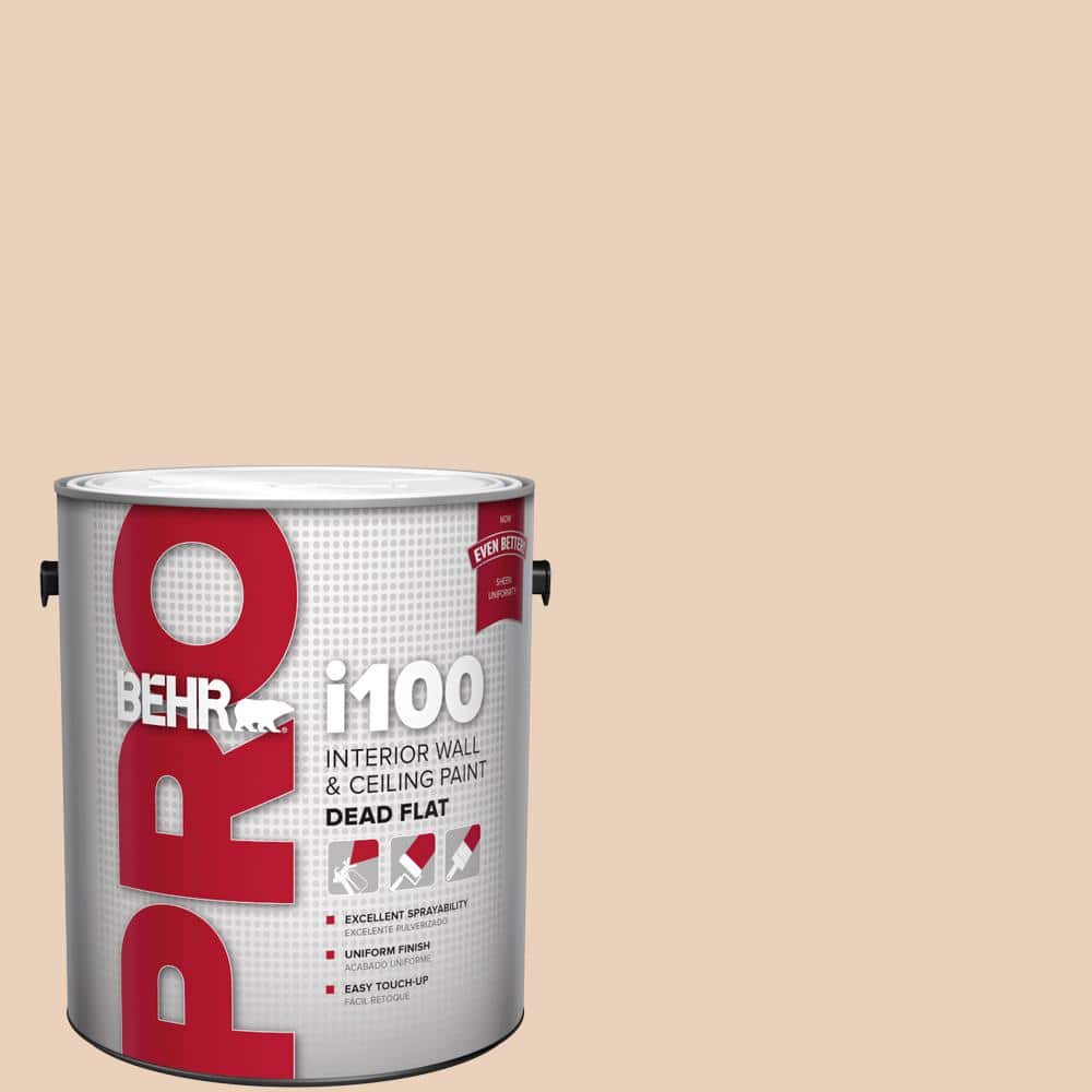 BEHR PRO 1 gal. #PPL-61 Spiced Beige Dead Flat Interior Paint