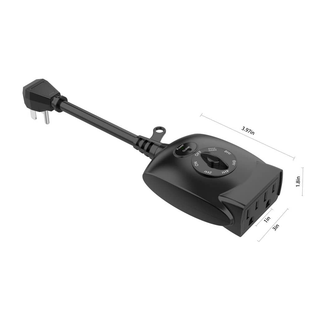 Defiant Outdoor plug countdown timer 2 outlet (2)