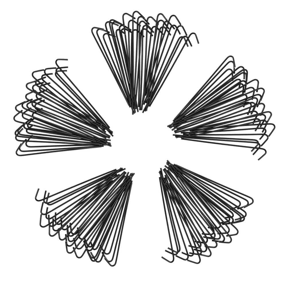 Fencer Wire 6-1/2 in. Long 10-Gauge Black Galvanized Steel Chain Link Fence Ties (150-Pack) (1)
