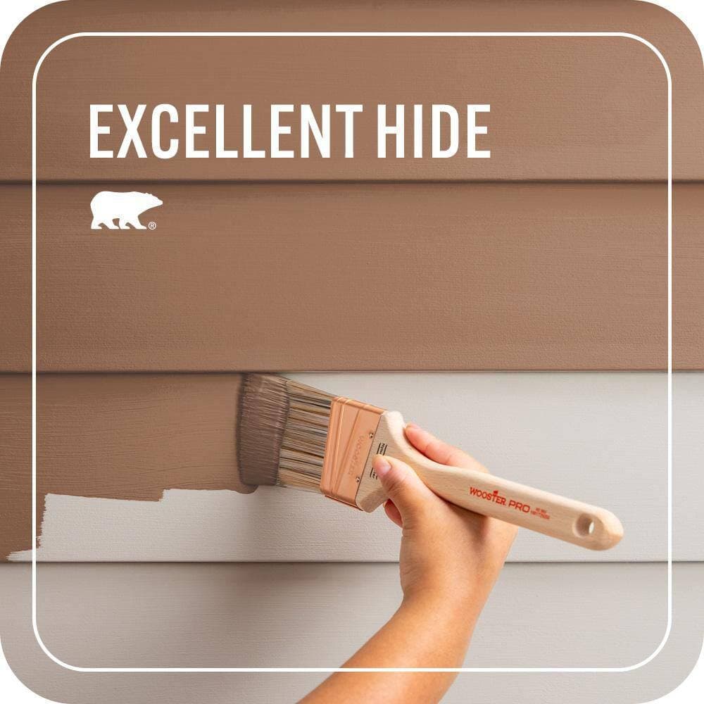 BEHR PREMIUM PLUS 1 qt. #PMD-88 Sorrel Brown Flat Exterior Paint & Primer (4)