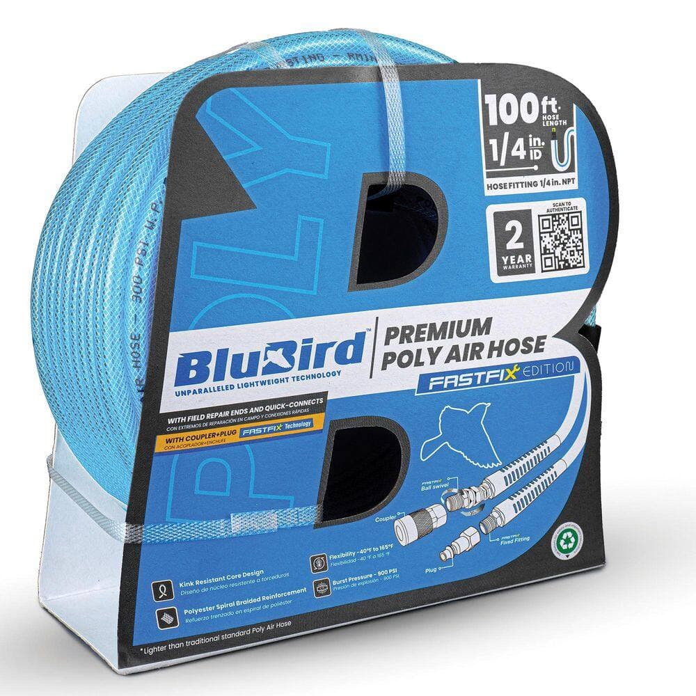 BLUBIRD 1/4 in. x 100 ft. Polyurethane Air Hose (2)