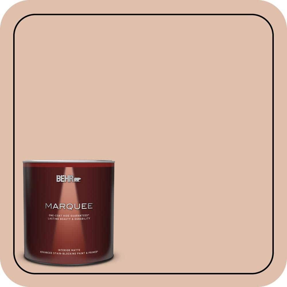 BEHR MARQUEE 1 qt. #S200-2 Cinnamon Tea Matte Interior Paint & Primer