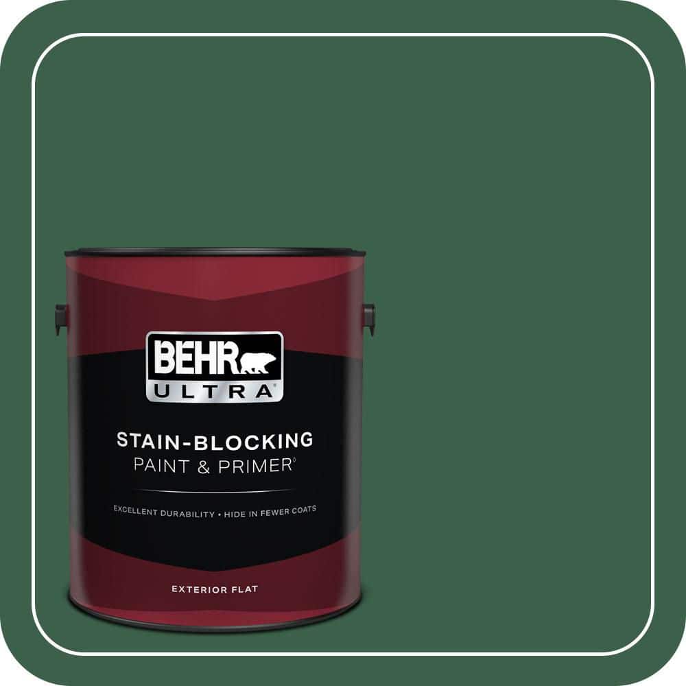 BEHR ULTRA 1 gal. #470D-7 Windy Pine Flat Exterior Paint & Primer (1)