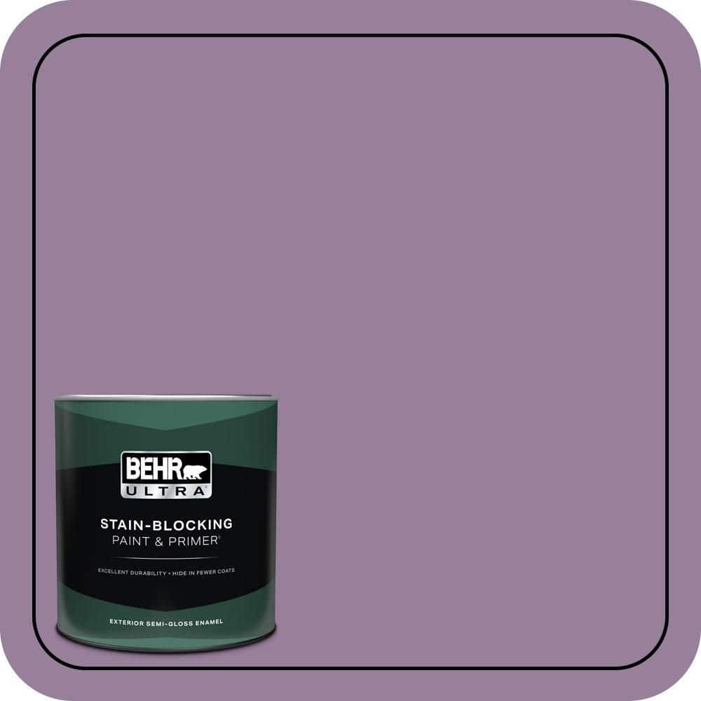 BEHR ULTRA 1 qt. #670D-6 Mixed Berries Semi-Gloss Enamel Exterior Paint & Primer
