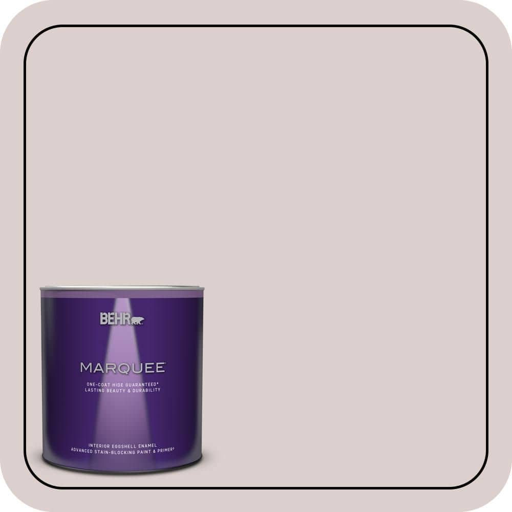 BEHR MARQUEE 1 qt. #N130-1 Pearls and Lace Eggshell Enamel Interior Paint & Primer