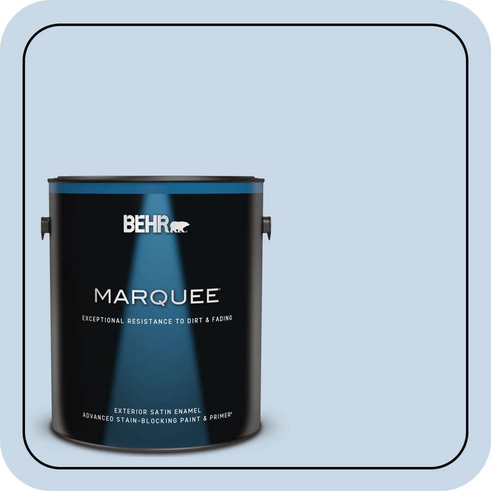 BEHR MARQUEE 1 gal. #580C-2 Lively Tune Satin Enamel Exterior Paint & Primer