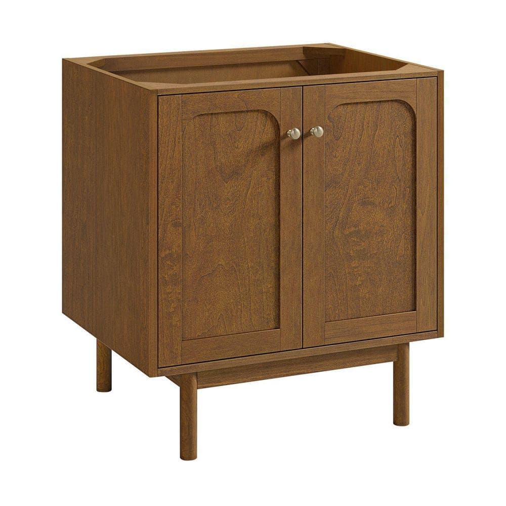 James Martin Vanities Laurent 29.9 in. W x 23.0 in. D x 33.0 in. H Single Bath Vanity Cabinet without Top in Honey Oak (1)
