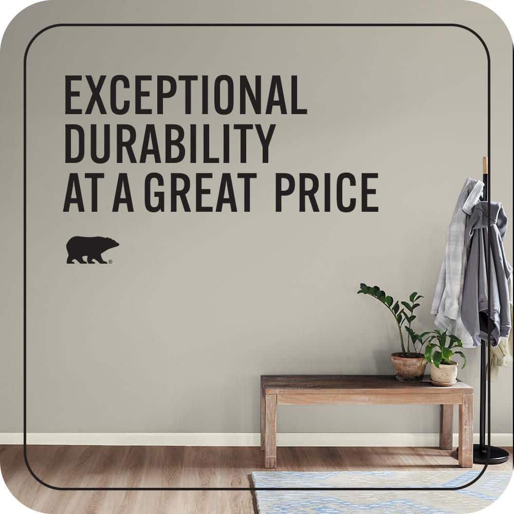 BEHR PREMIUM PLUS Home Decorators #HDC-CL-27G Rushmore Gray Enamel EcoMix Plant-Based & Primer (4)
