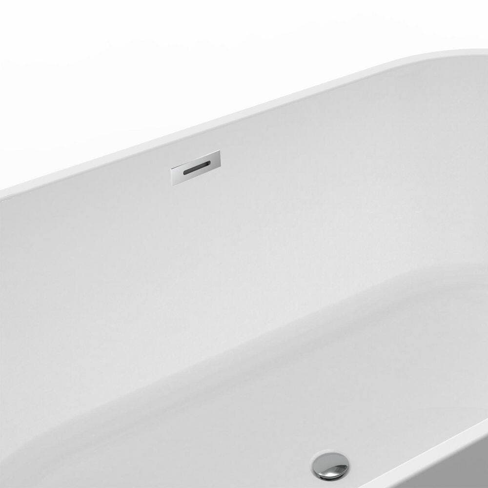 Boosicavelly 59 in. 31 in.Acrylic Freestanding Soaking Bathtub (2)