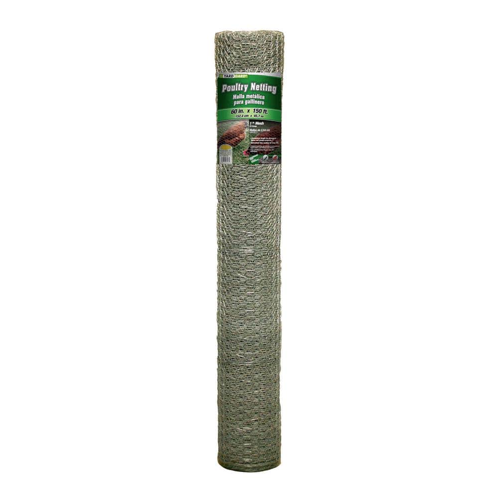 YARDGARD 1 in. x 5 ft. x 150 ft. 20-Gauge Galvanized Steel Poultry Netting