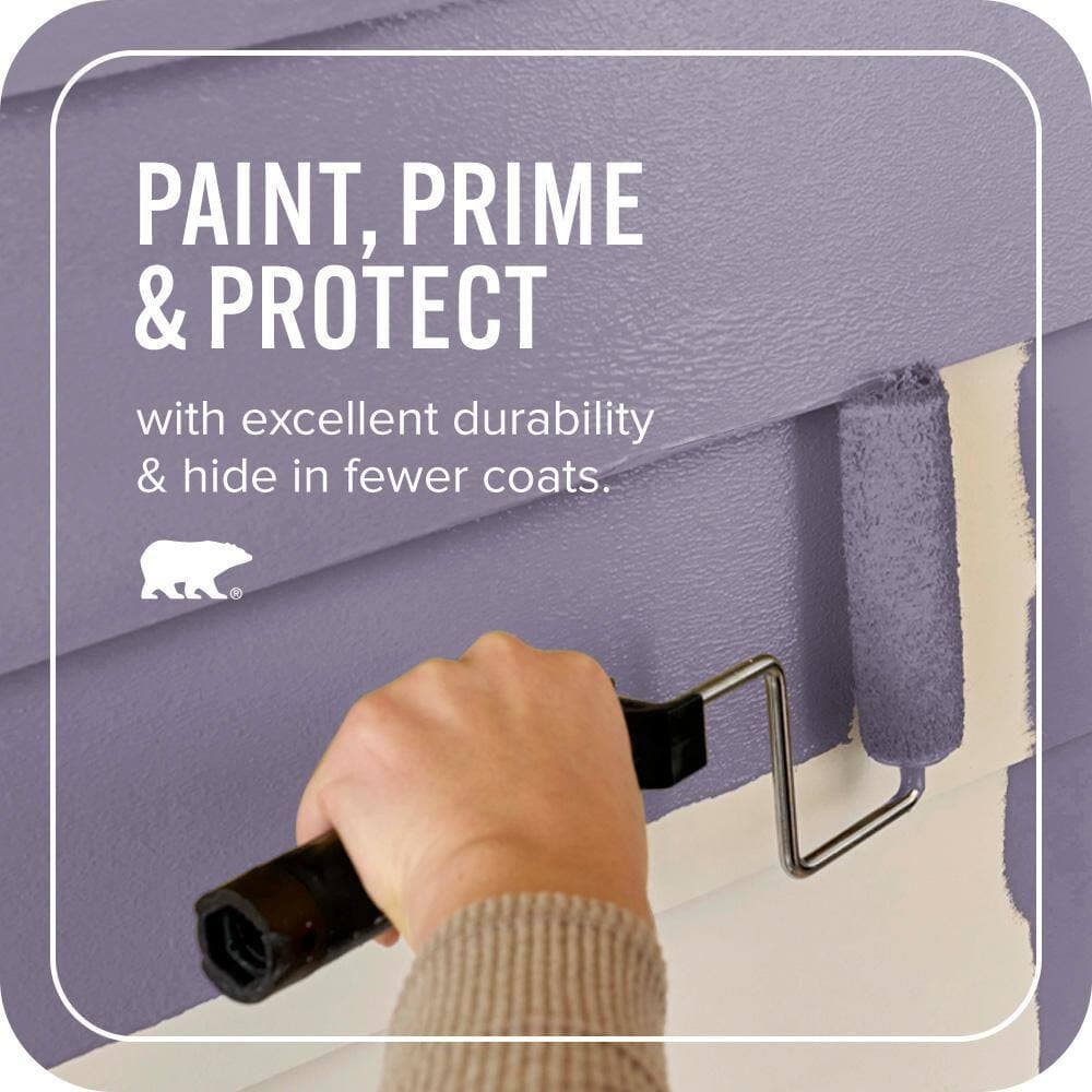 BEHR ULTRA 1 qt. #650F-5 Purple Statice Semi-Gloss Enamel Exterior Paint & Primer (3)