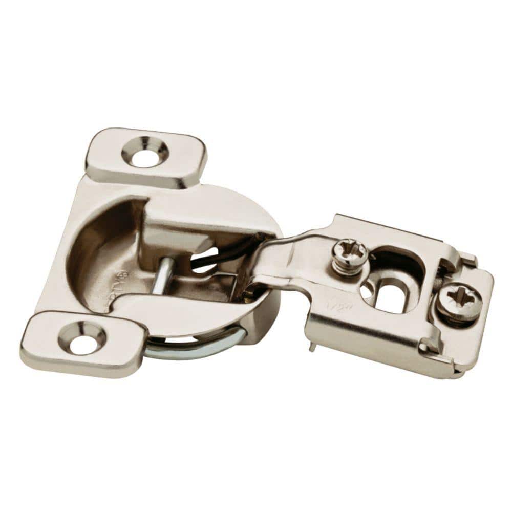 Everbilt 5 Pair Face Frames 35 mm 105-Degree 1/2 in. Overlay Nickel Cabinet Hinge (10 Pieces)